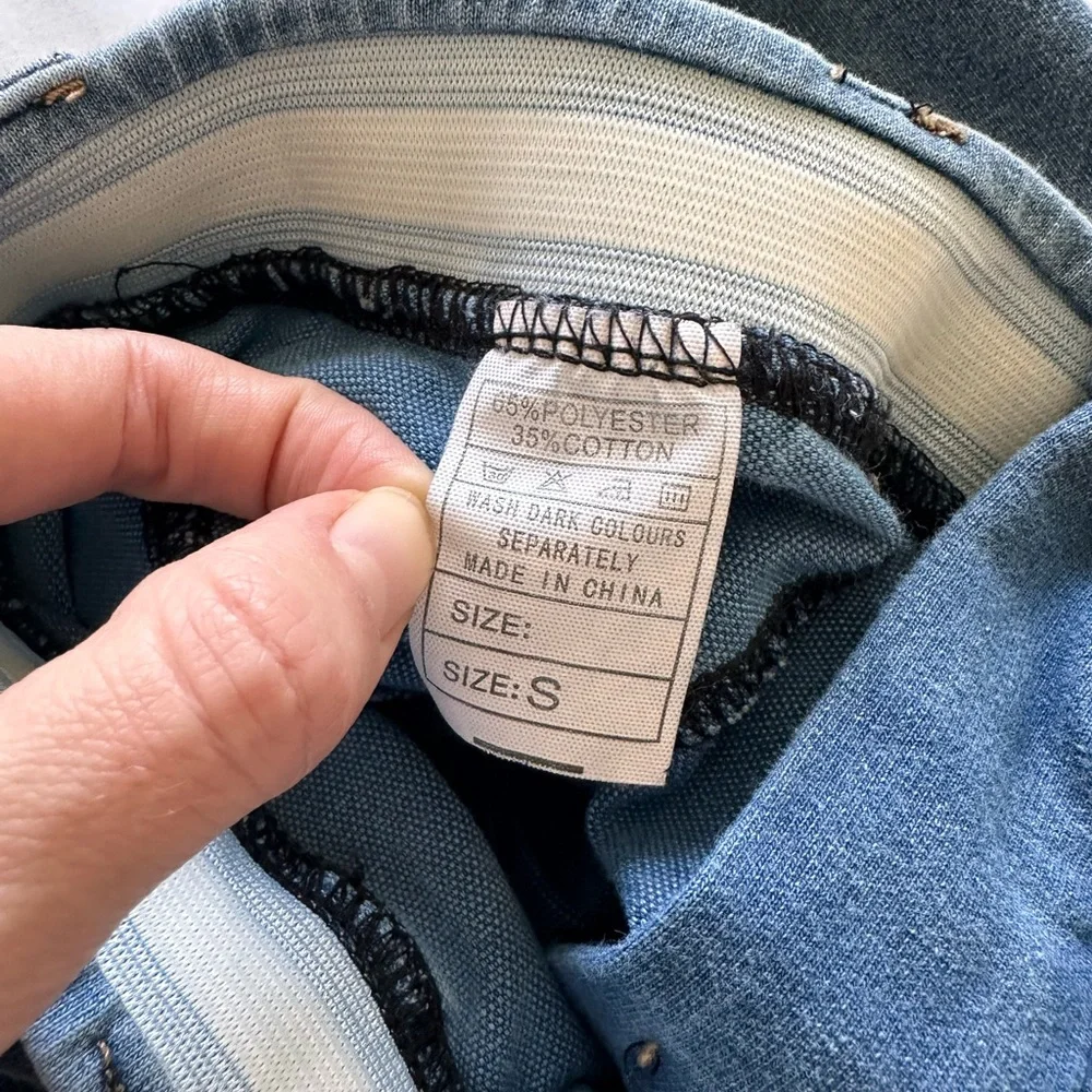 Blue Shaping Skinny Jean Leggings Small